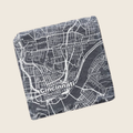 Cincinnati Map Slate Coasters