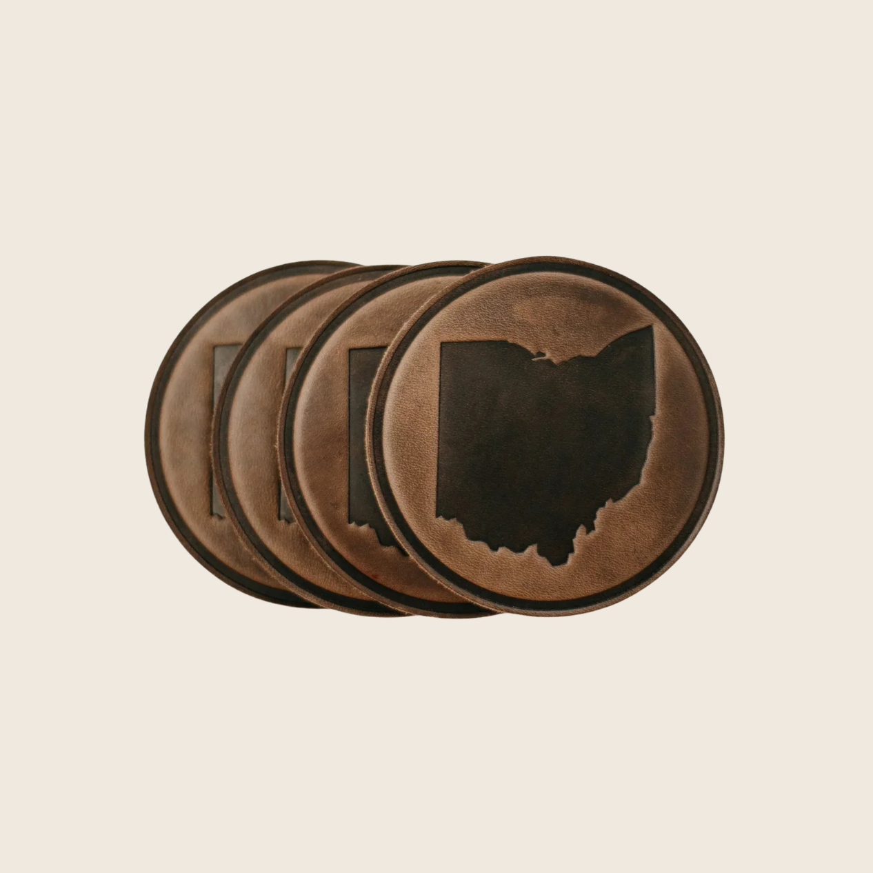 Ohio Circle Coasters