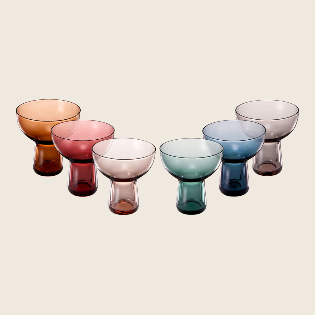 Khen Crystal Stemless Margarita Glasses 10 Oz | Set Of 6