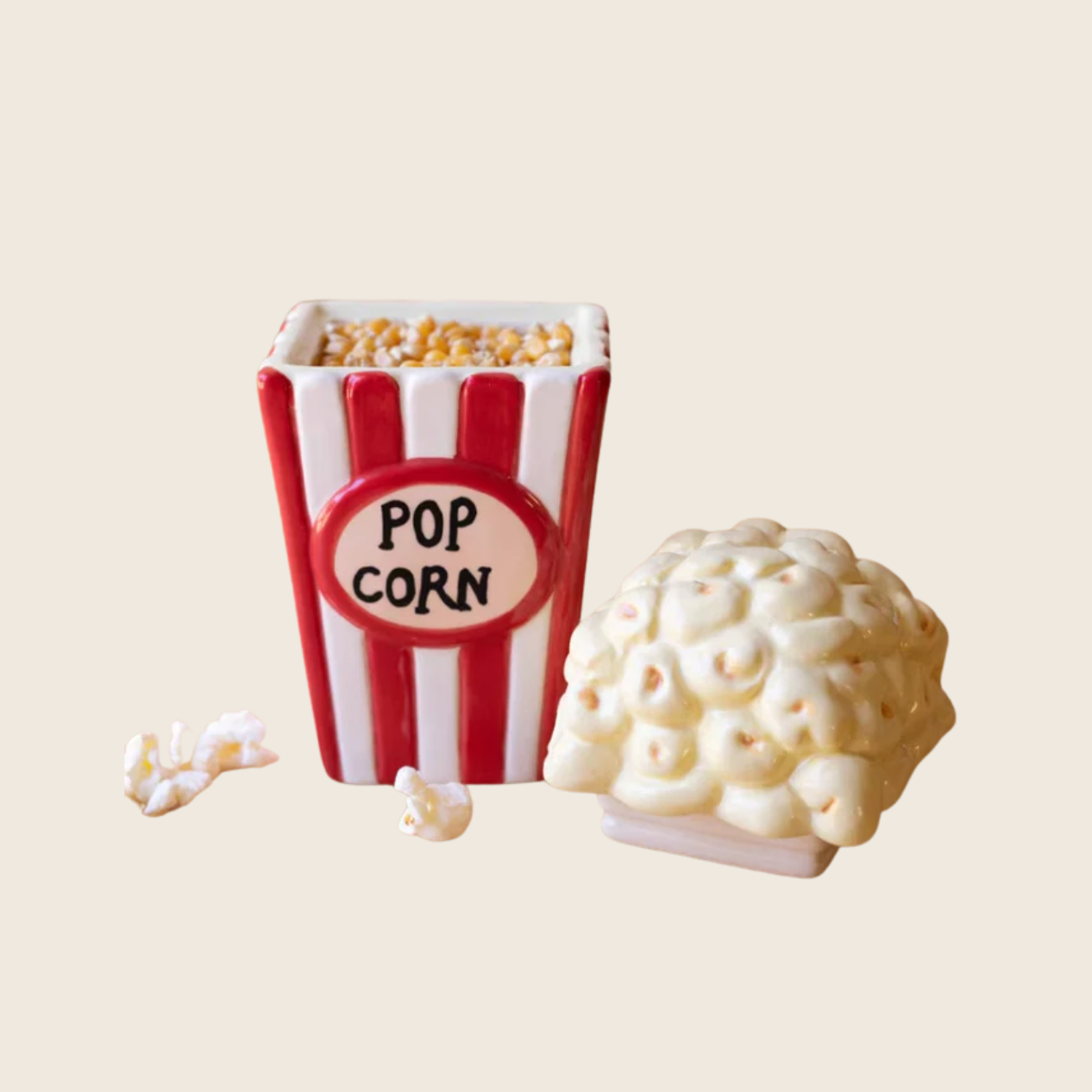Ceramic Popcorn Canister