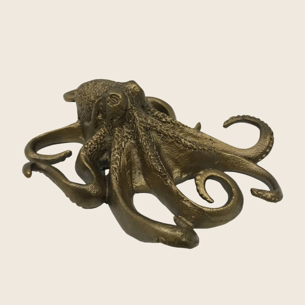 Antiqued Brass Coated Octopus