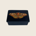 Emperor Moth Black Soapstone Box