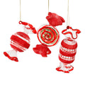 Assorted Candy Cane Glass Ornament