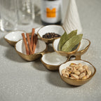 Gold / White Small Cluster Bowls