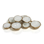 Gold / White Small Cluster Bowls