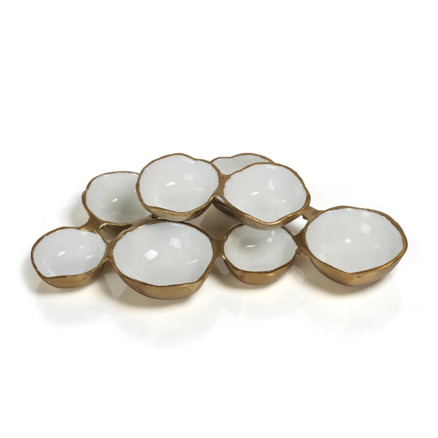 Gold / White Small Cluster Bowls