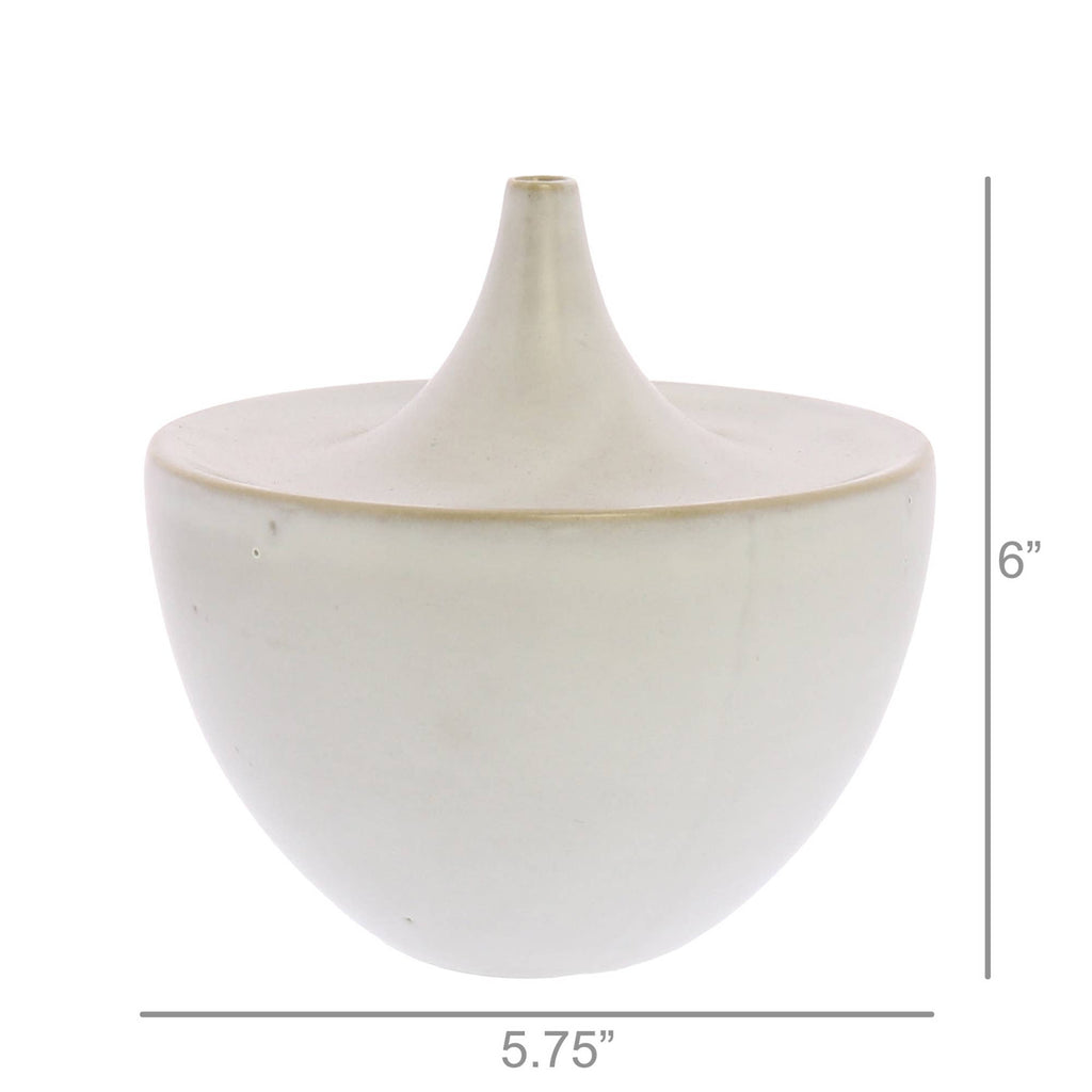 Lief Ceramic Vase - Lrg - White