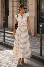 Polka-Dot Print Skirt
