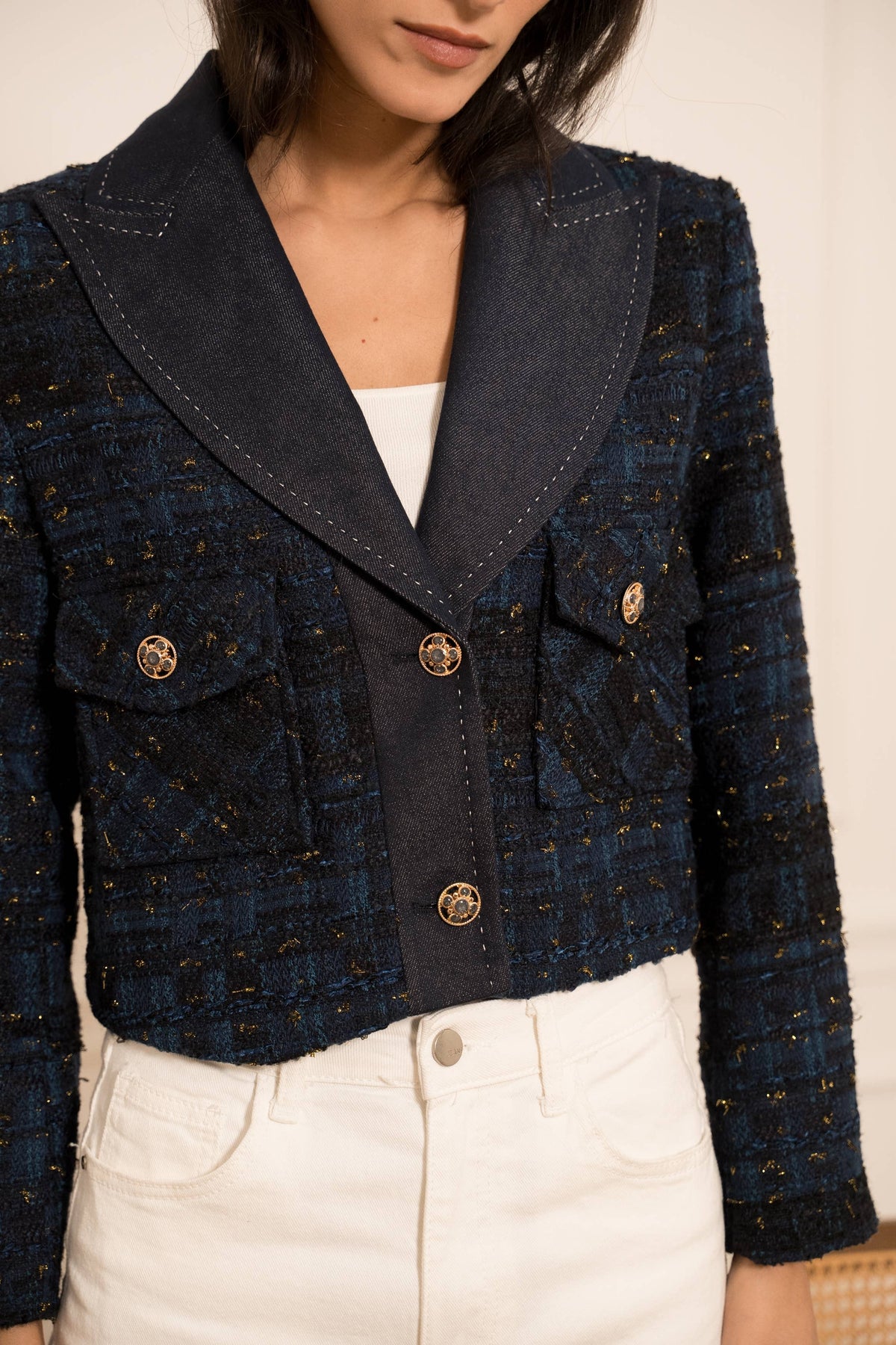 Tweed & Denim Jacket