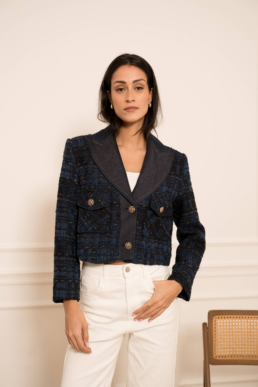 Tweed & Denim Jacket