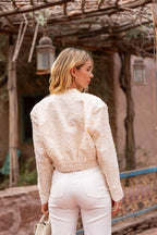 Textured Daisy Bomber