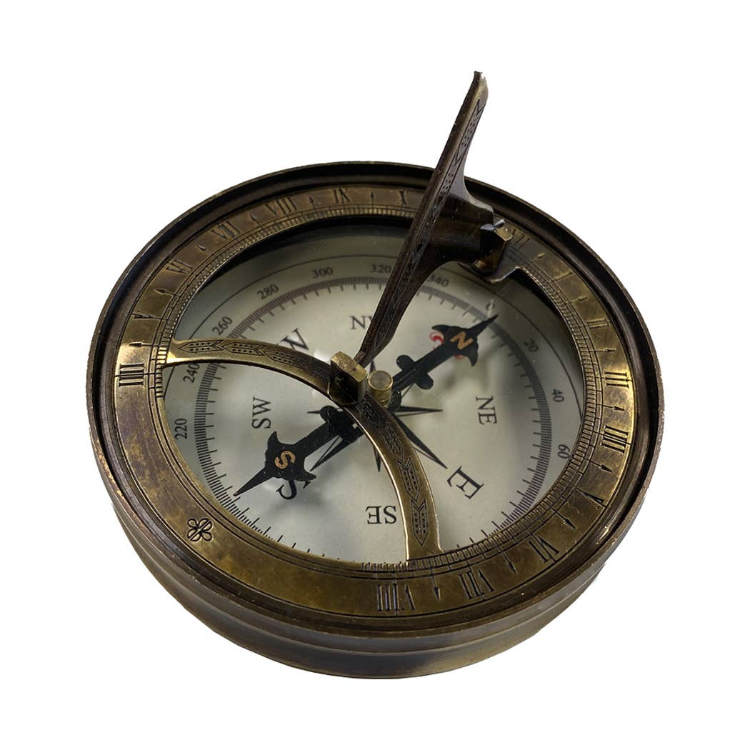 Brass Nautical Sundial Compass