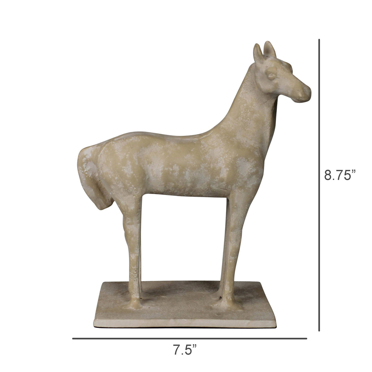 Horse Sculpture, Cast Aluminum