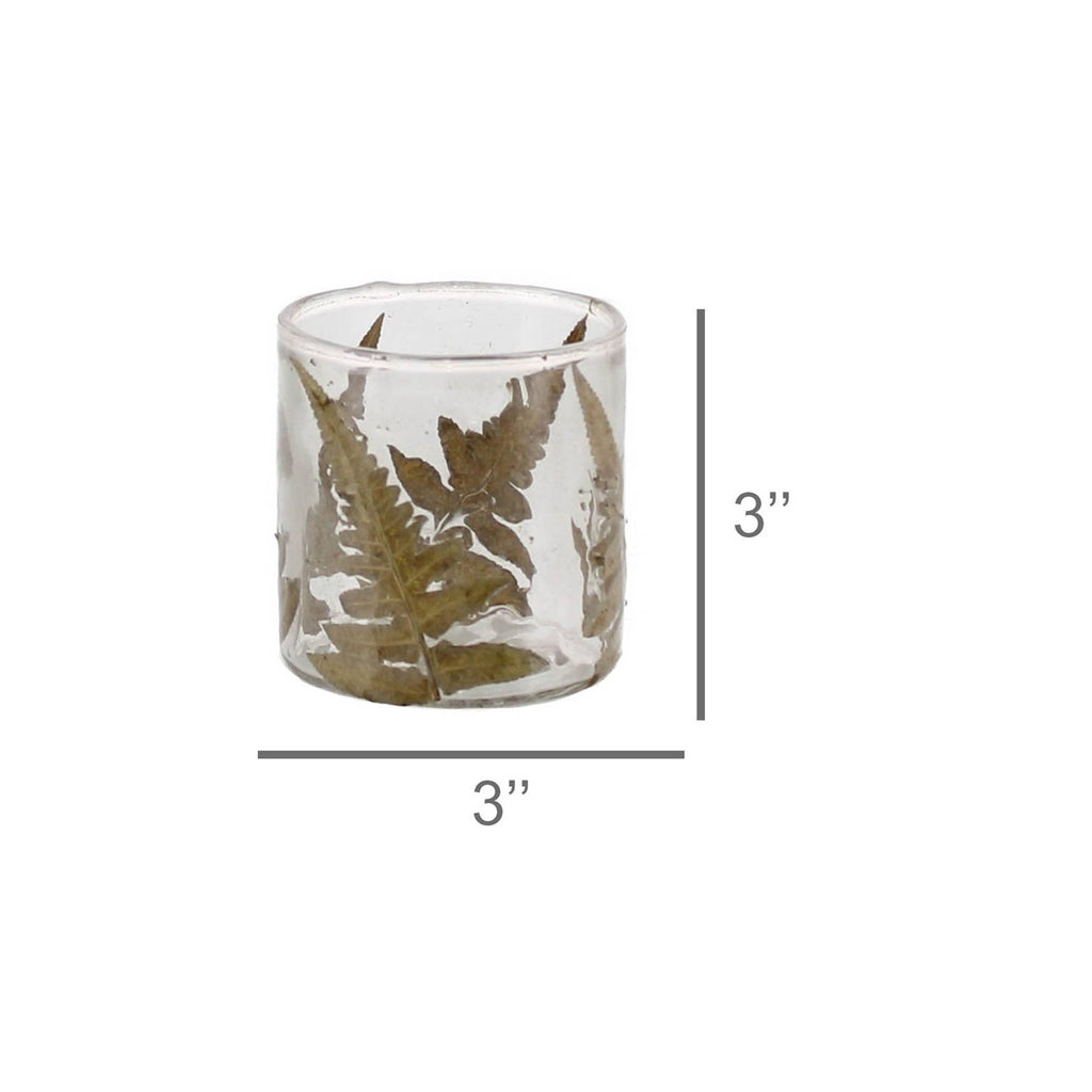 Enameled Fern Hurricane - Sm - Fern