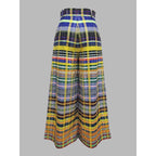 Stylish Wide Leg Checkerboard Casual Pants