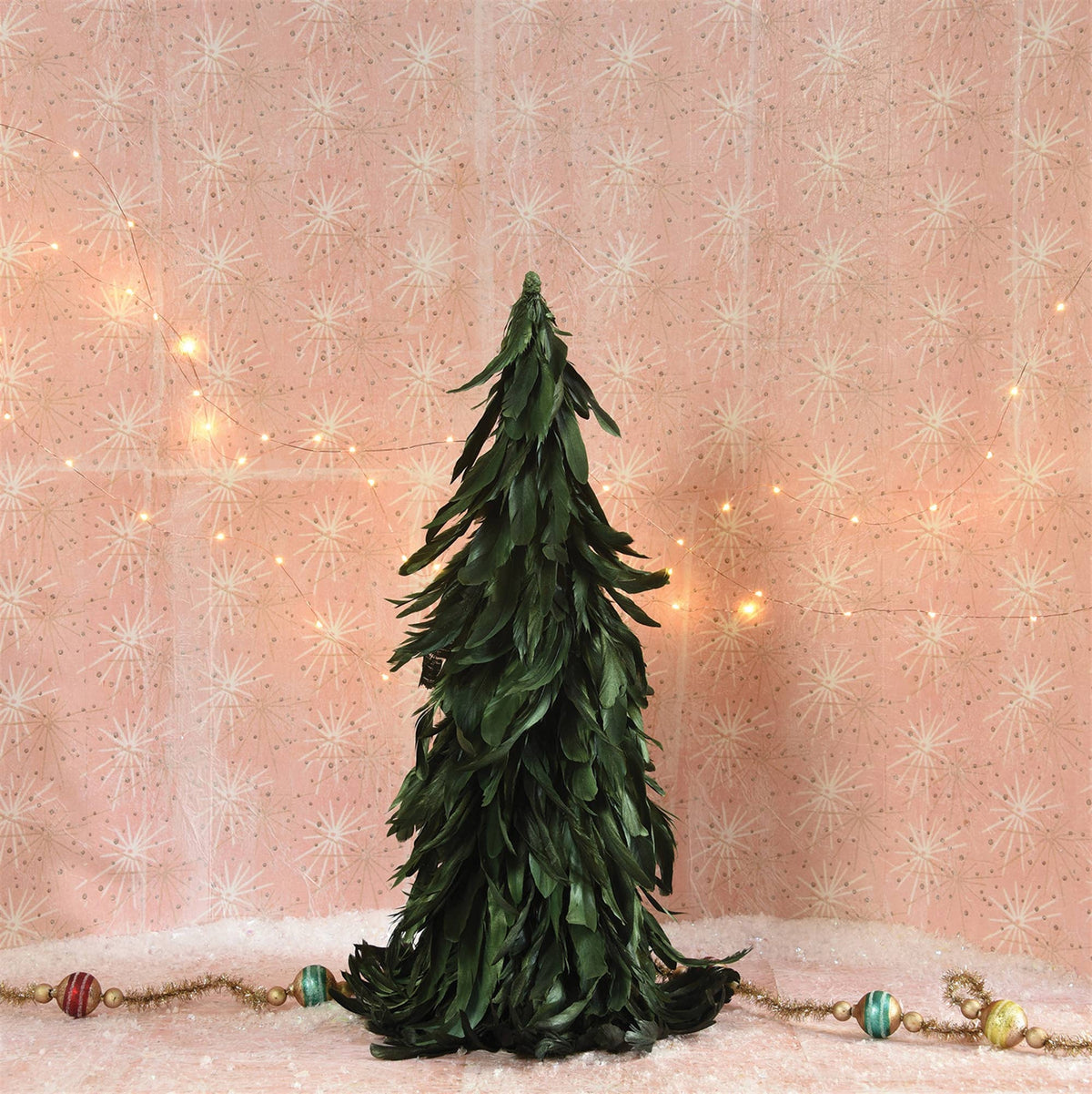 Feather Tree - Med - Green Luster