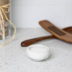 Natural White Marble Pinch Bowl, 1 oz Condiment Bowl