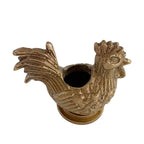 Brass Rooster Matchstick-Toothpick Holder