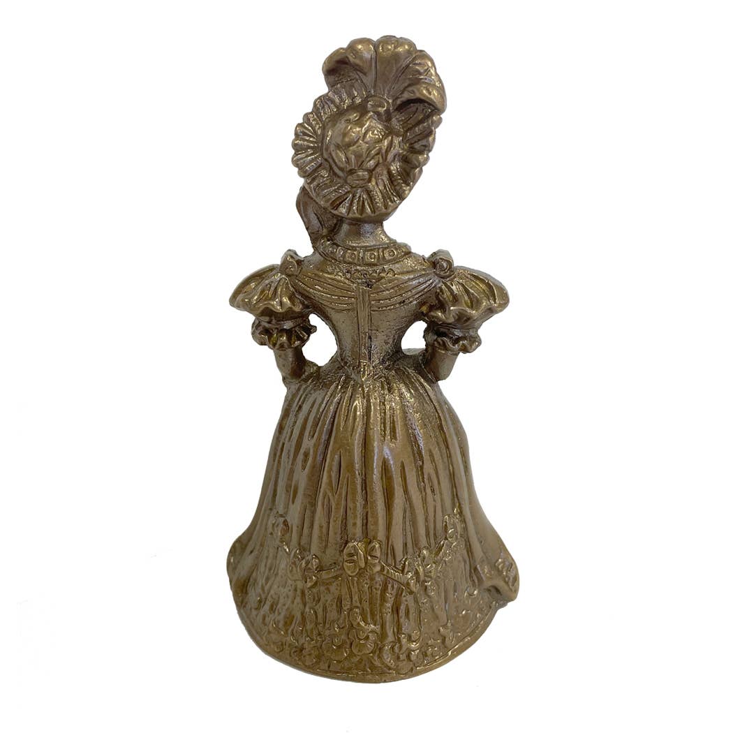 Brass Colonial Lady Table Bell
