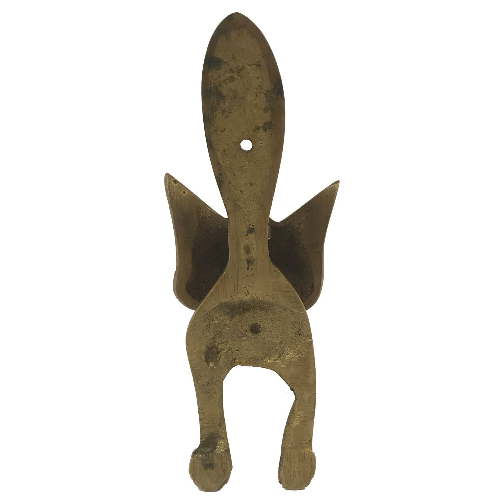 Antiqued Solid Brass Fox Door Knocker | Home accents