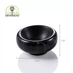 Natural Black Marble Pinch Bowl, 1 oz Condiment Bowl
