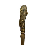 Solid Antiqued Brass Fish Letter Opener