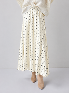 Polka-Dot Print Skirt