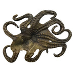 Antiqued Brass Coated Octopus Nautical | Home Accents