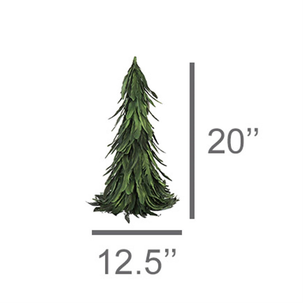 Feather Tree - Med - Green Luster