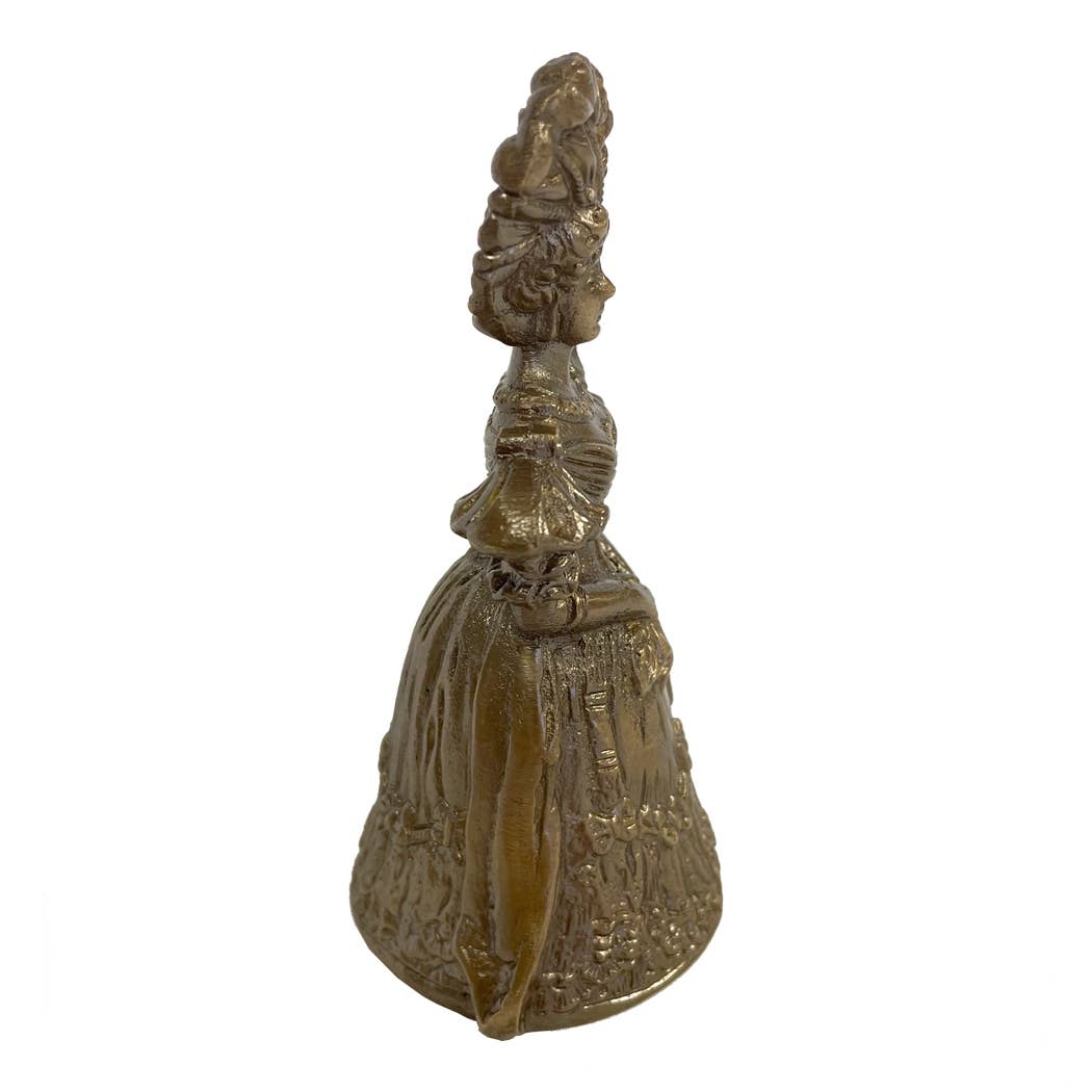 Brass Colonial Lady Table Bell