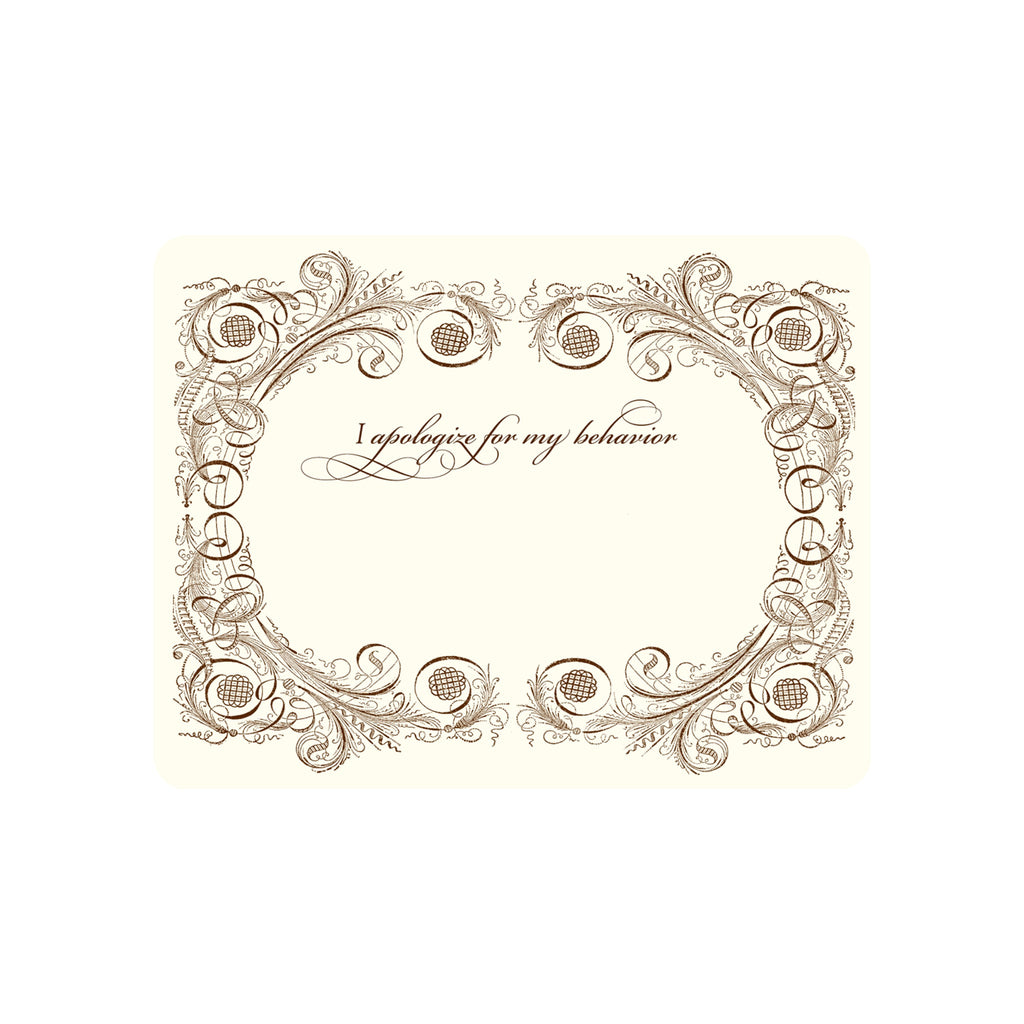 Apology Greeting Card