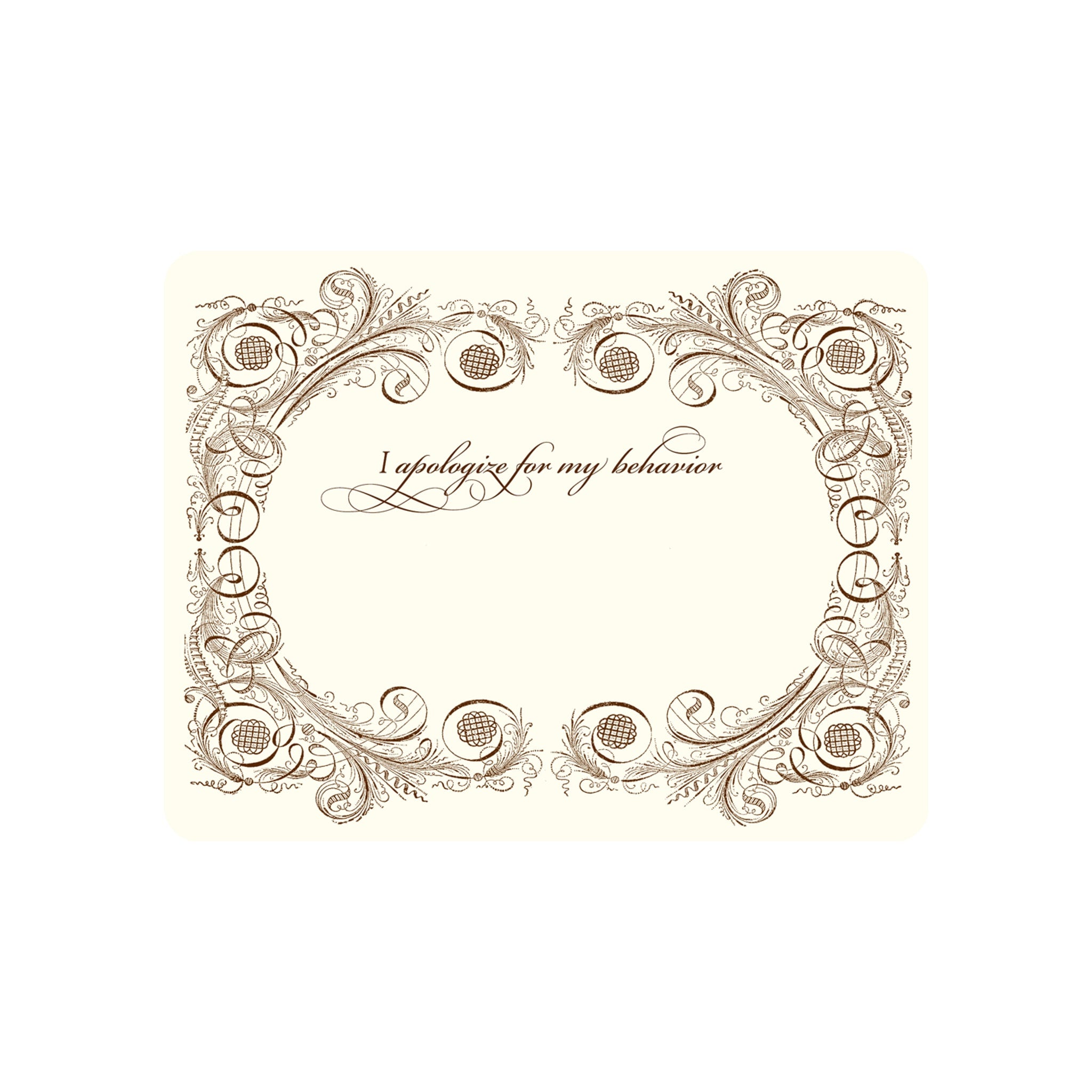 Apology Greeting Card