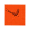 Pheasant Strut Orange Beverage Napkins