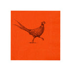 Pheasant Strut Orange Beverage Napkins