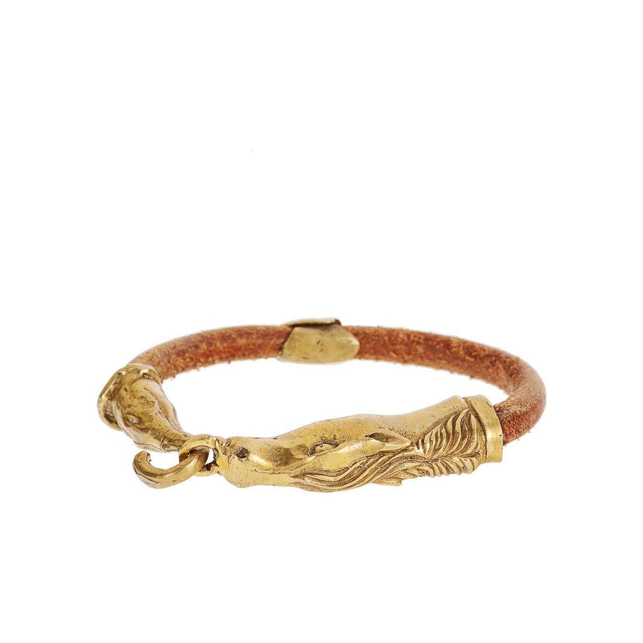 Men's Horse Head Leather Bracelet
