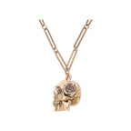 Skull and Rose Necklace