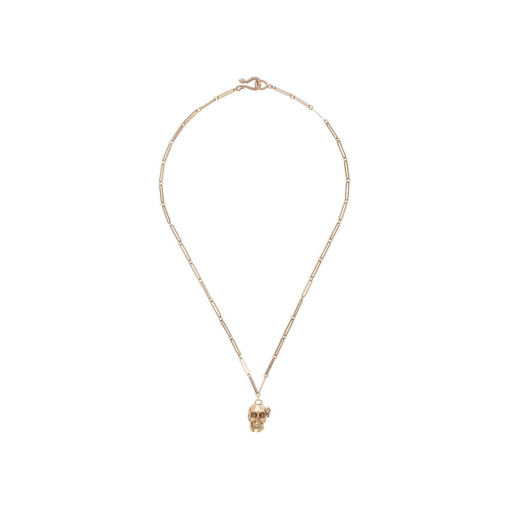 Skull and Rose Necklace