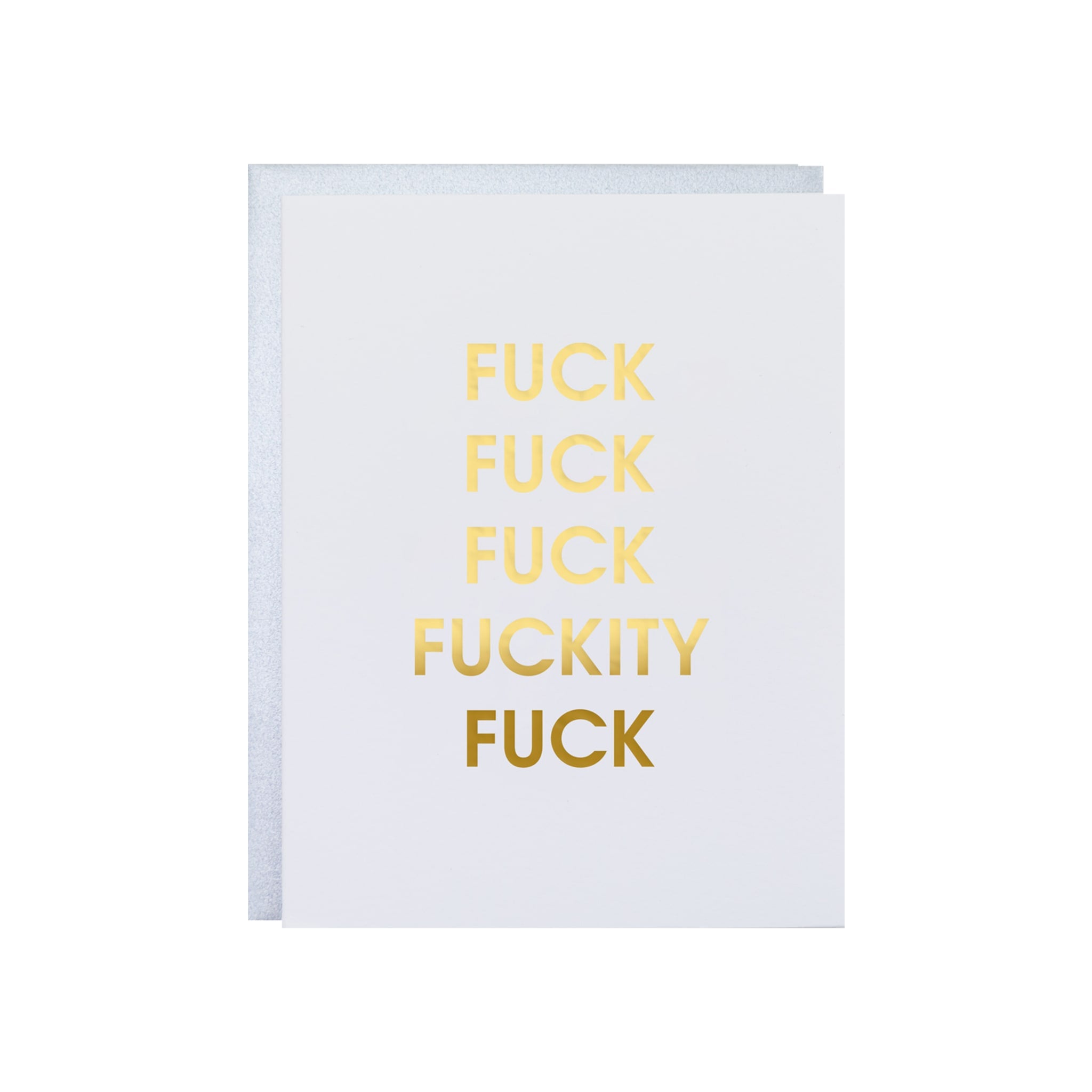 Fuck Fuckity Fuck Fuck Letterpress Greeting Card