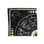 100% Silk Scarf Zodiac Signs Astrology Bandana Tapestry
