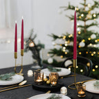 12" Joint Wick Burgundy Pair Candle