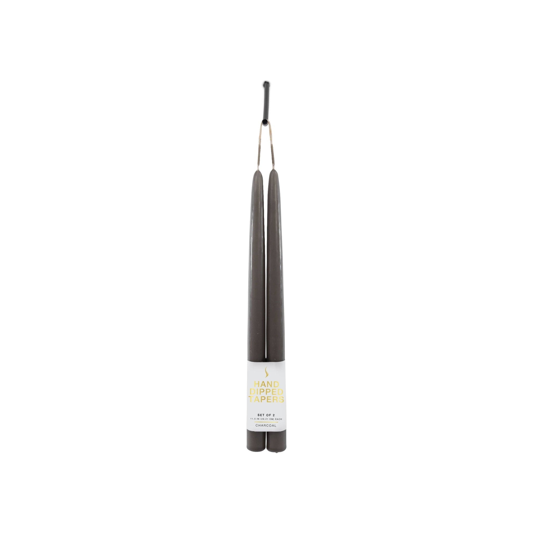 12" Joint Wick Charcoal Pair Candle