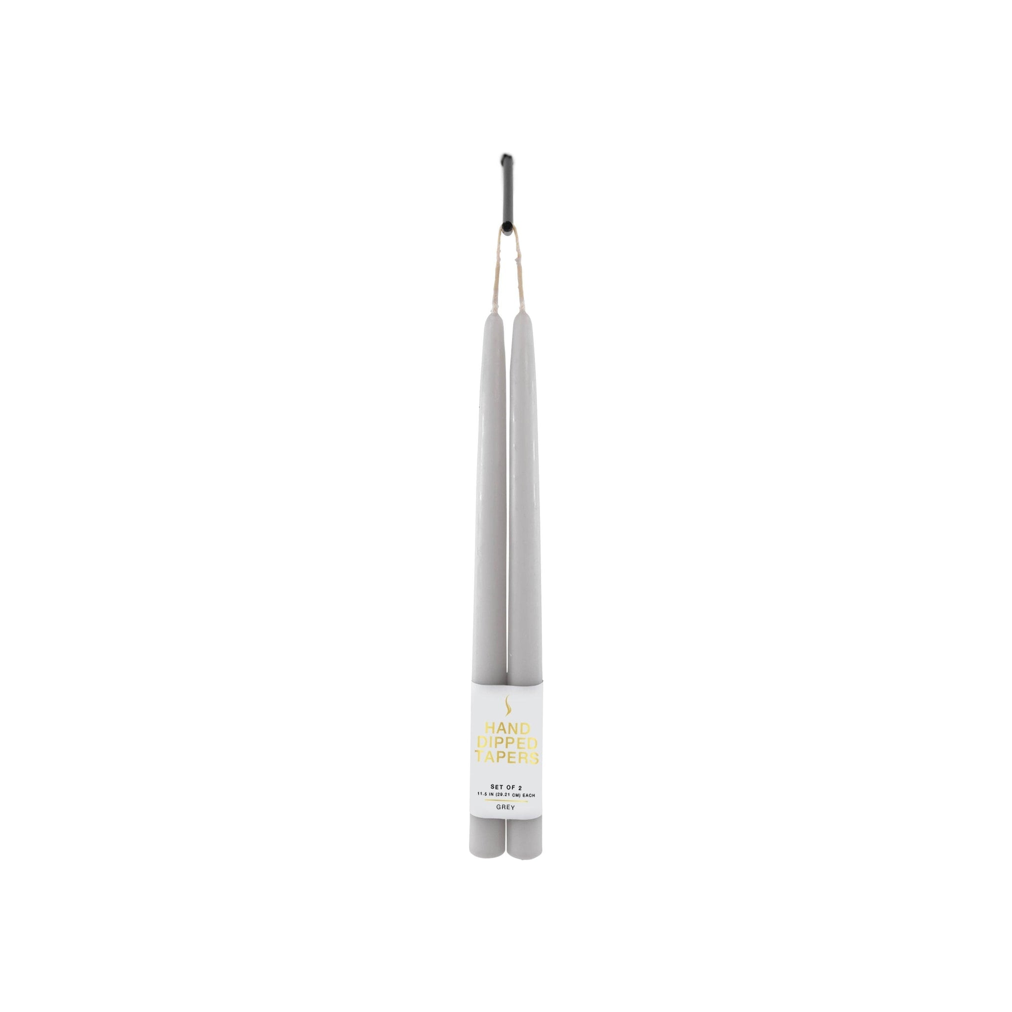 12" Joint Wick Grey Pair Candle