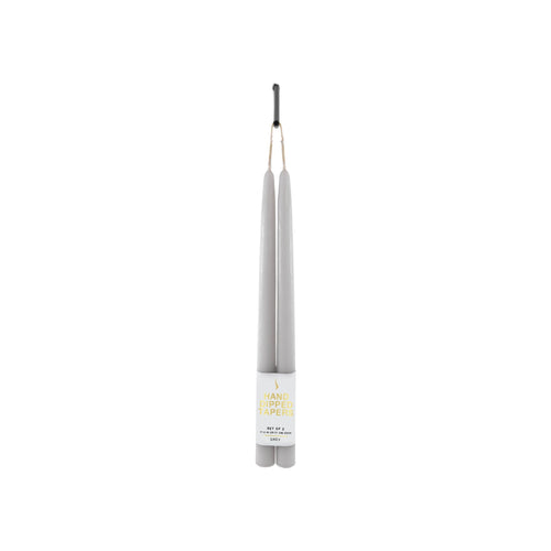 12" Joint Wick Grey Pair Candle