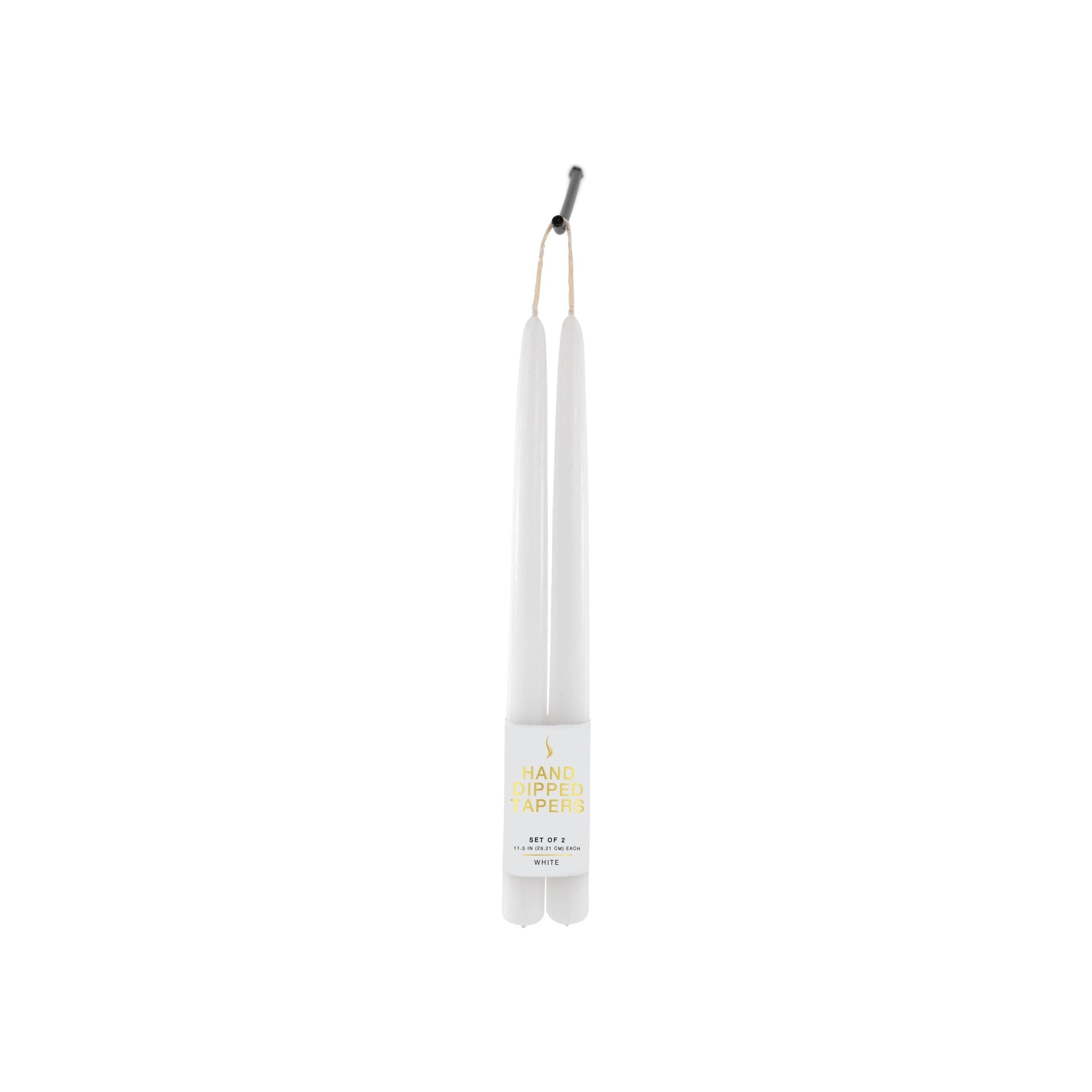 12" Joint Wick White Pair Candle
