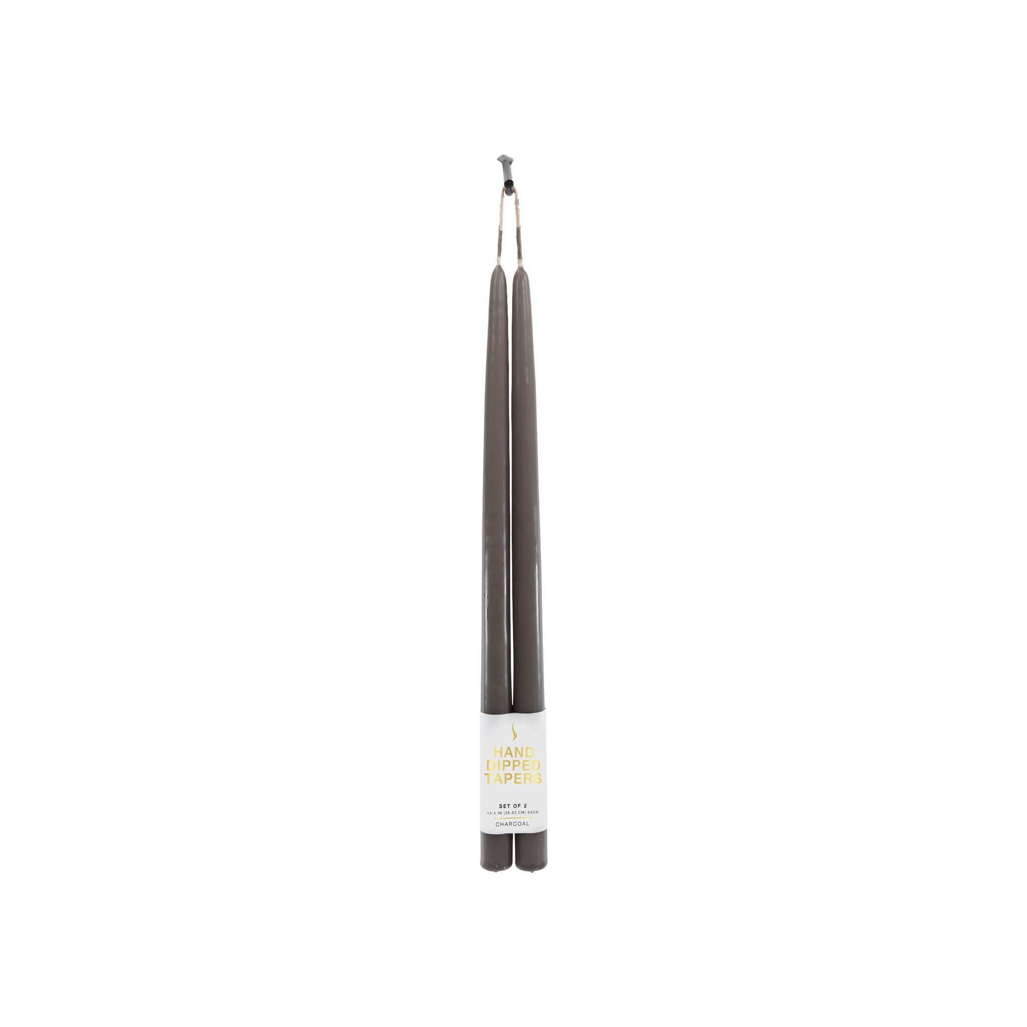 15" Joint Wick Charcoal Pair Candle