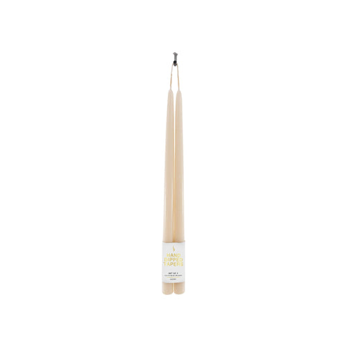 15" Joint Wick Ivory Pair Candle