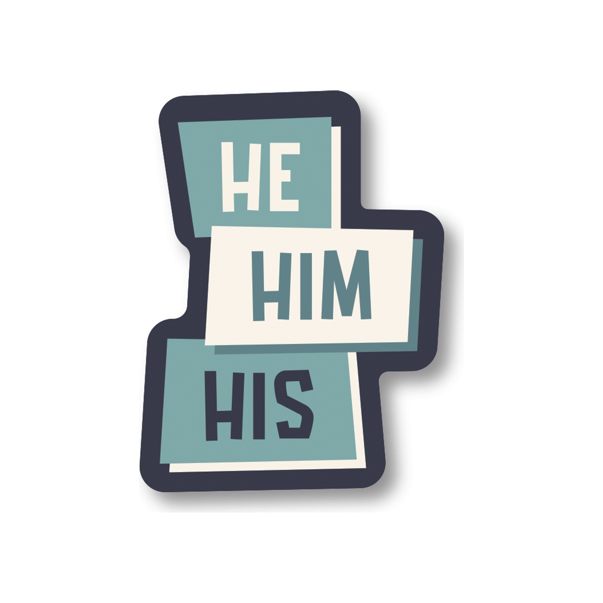 He/him/his Sticker