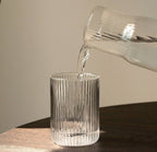 Ribbed Carafe Clear