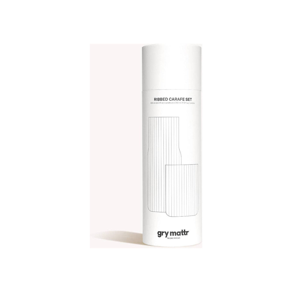 Ribbed Carafe Clear