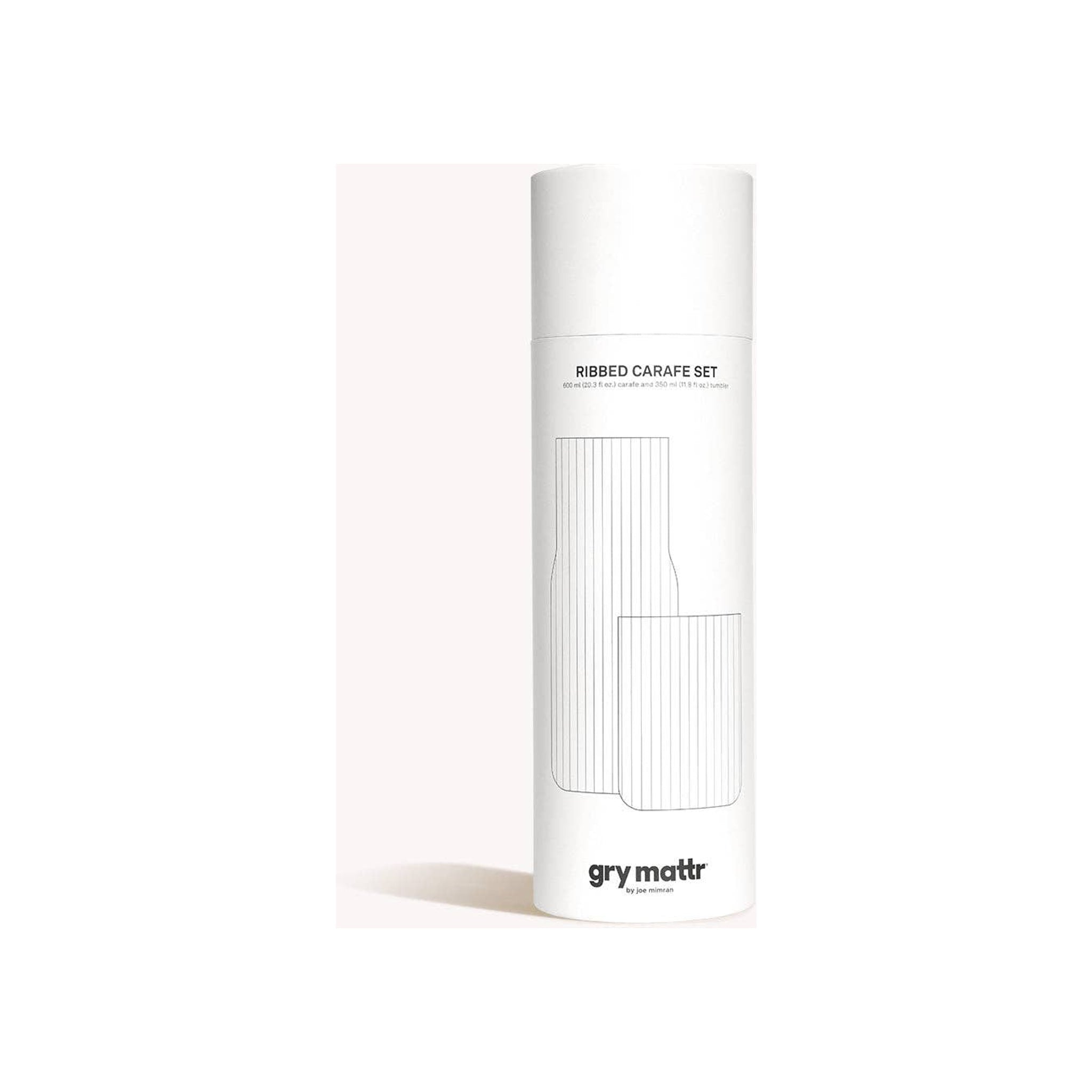 Ribbed Carafe Clear